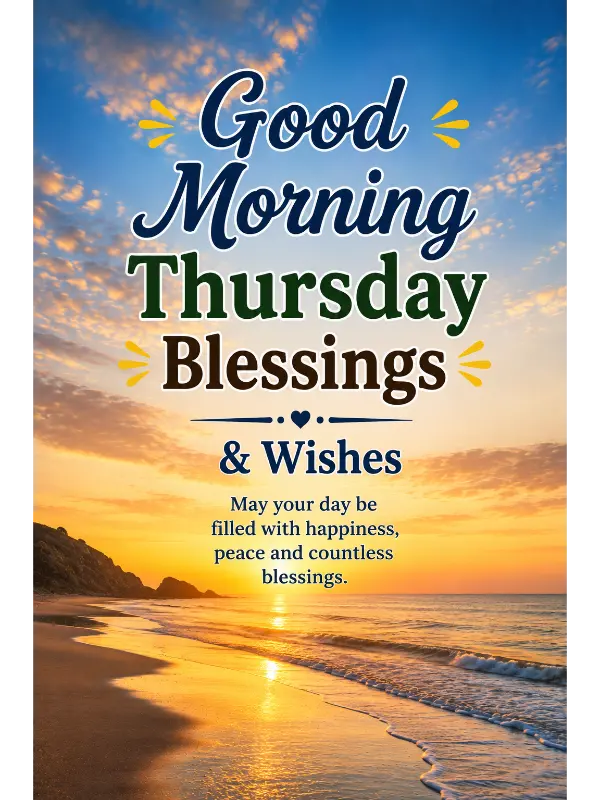 Good Morning Thursday Blessings & Wishes