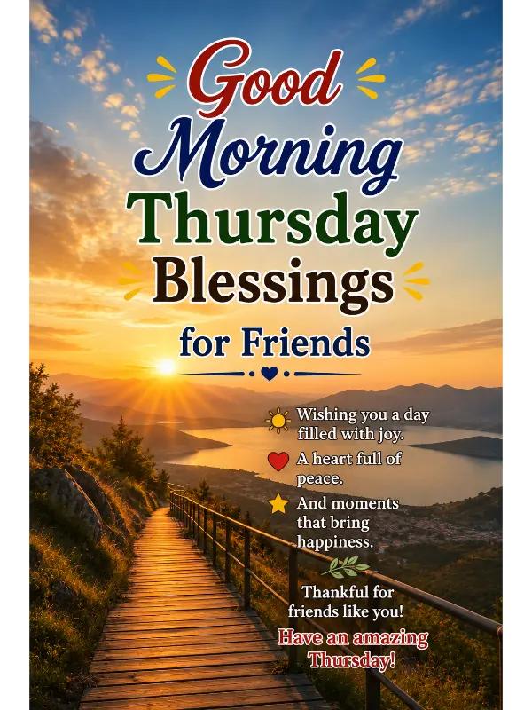 Good Morning Thursday Blessings for Friends
