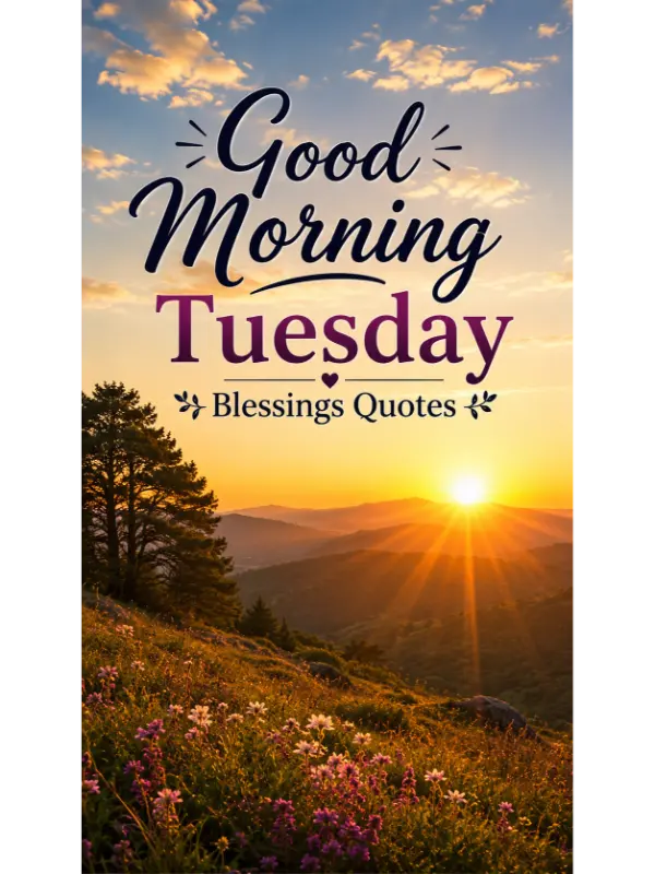 Good Morning Tuesday Blessings Quotes