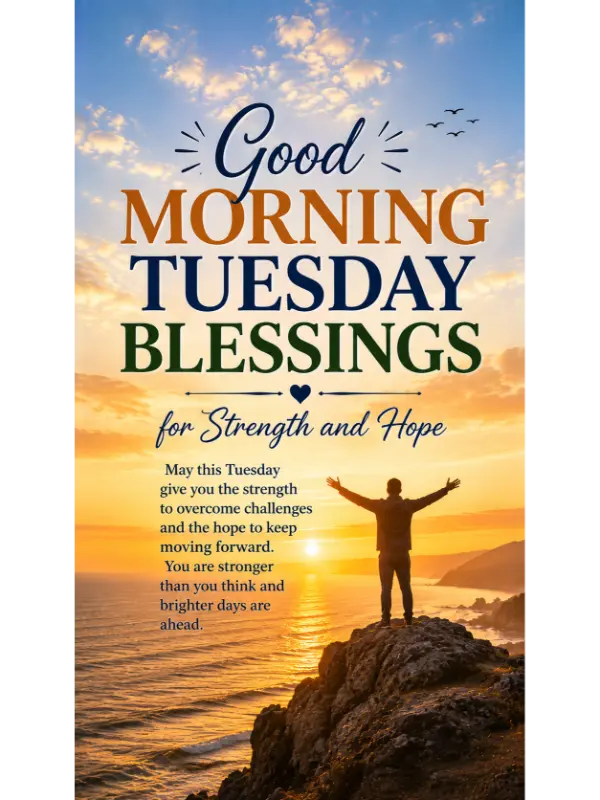 Good Morning Tuesday Blessings for Strength and Hope