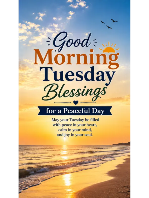 Good Morning Tuesday Blessings for a Peaceful Day