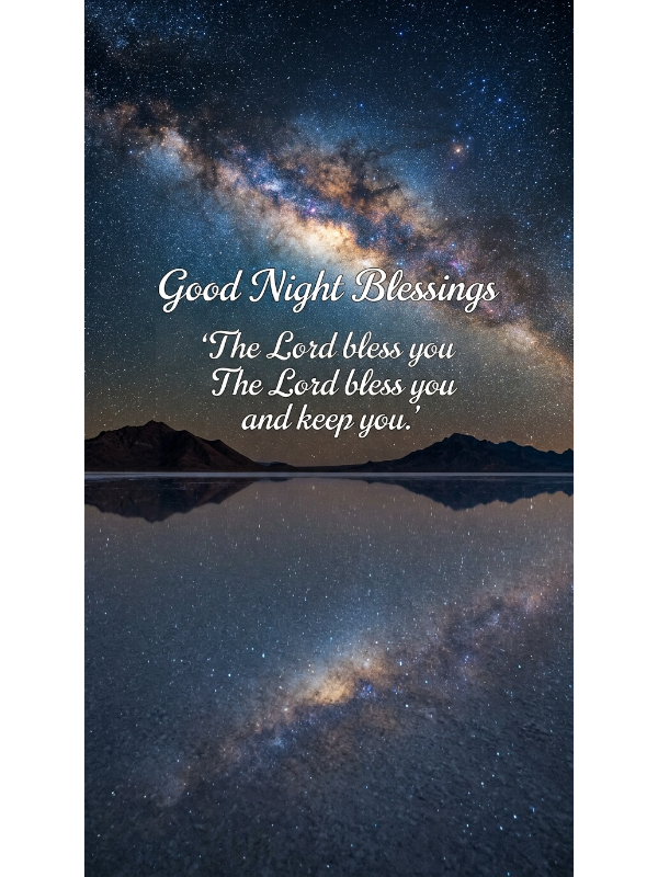 Good Night Blessings Gif Bible Verse
