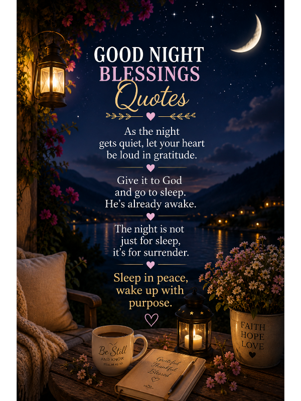 Good Night Blessings Quotes
