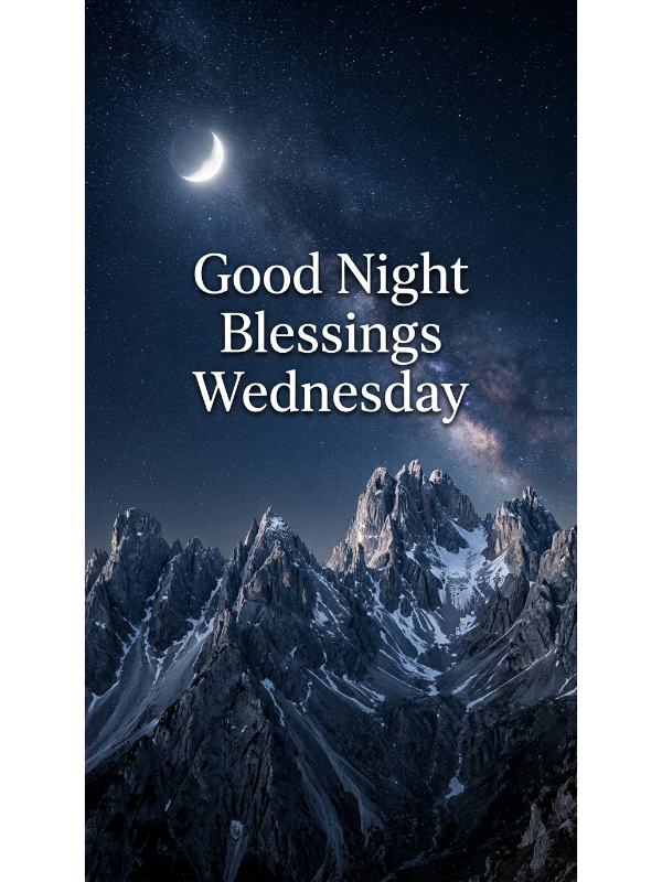 Good Night Blessings Wednesday
