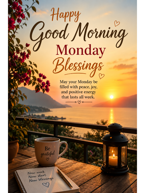 Happy Good Morning Monday Blessings