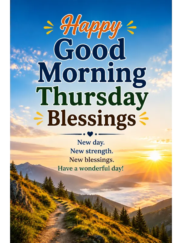Happy Good Morning Thursday Blessings