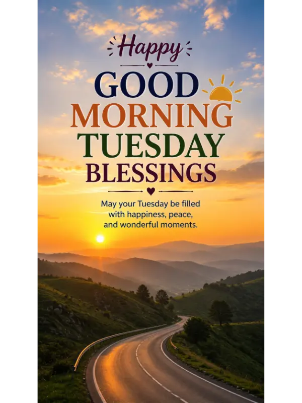 Happy Good Morning Tuesday Blessings