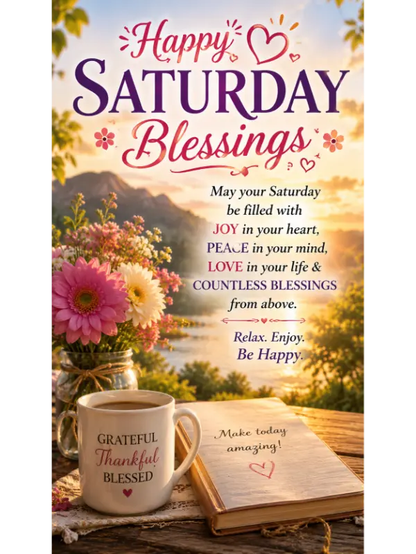 Happy Saturday Blessings