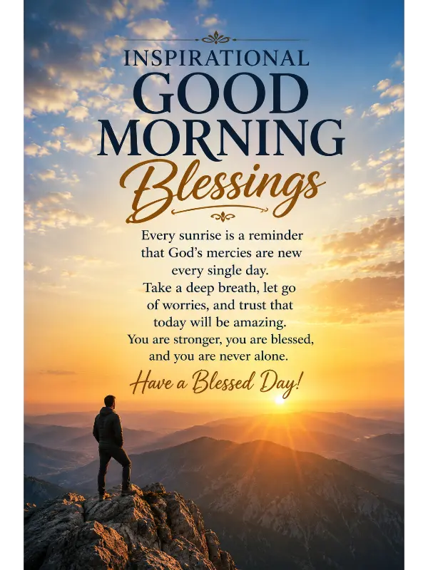 Inspirational Good Morning Blessings