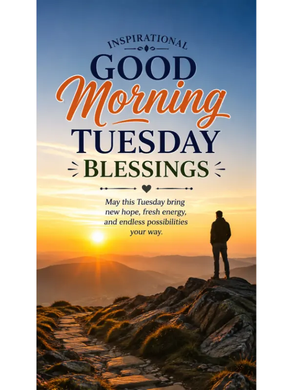 Inspirational Good Morning Tuesday Blessings