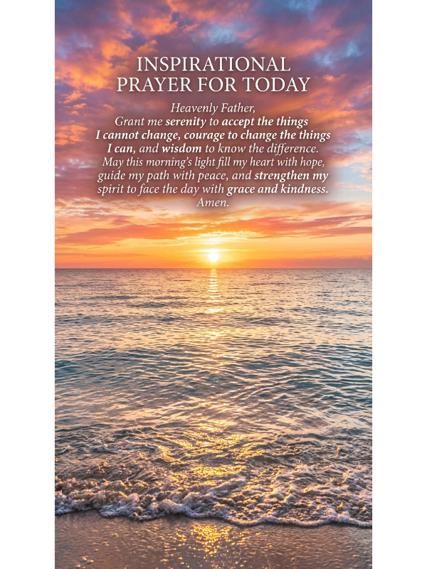 Inspirational Prayer for Today
