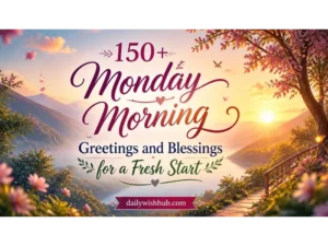 Monday morning greetings and blessings