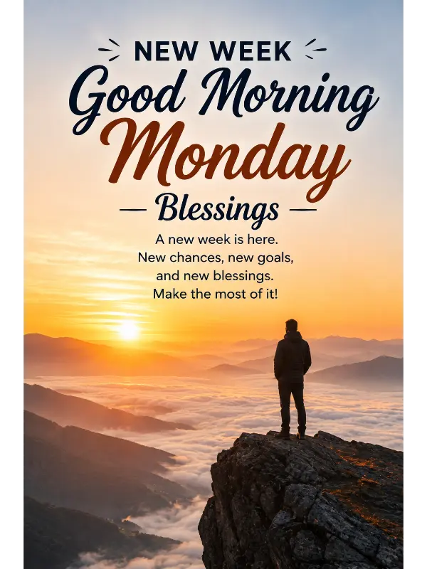 New Week Good Morning Monday Blessings