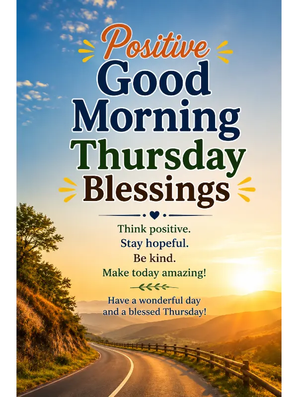 Good Morning Thursday Blessings