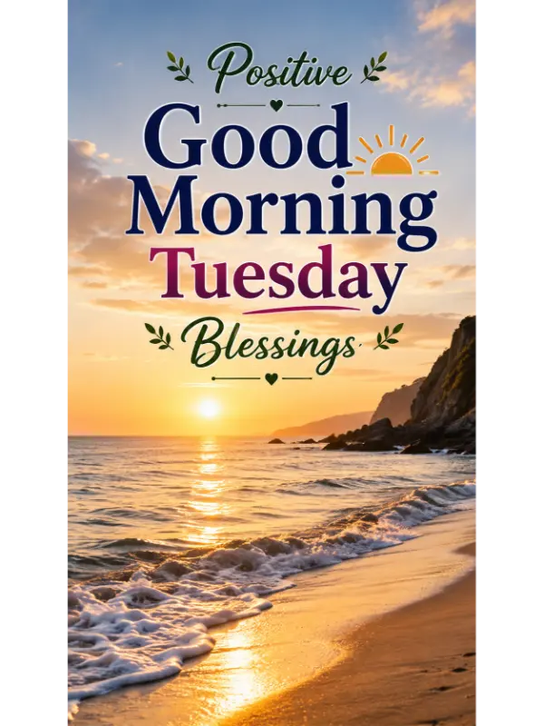 Positive Good Morning Tuesday Blessings