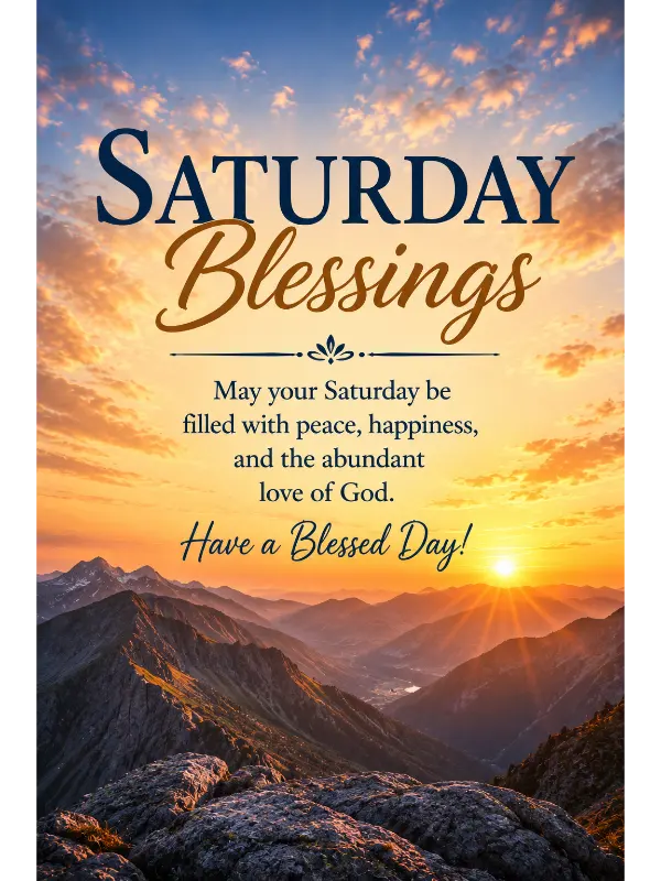 Saturday Blessings