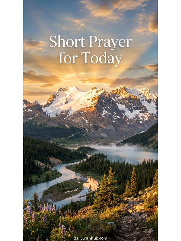 Short Prayer for Today
