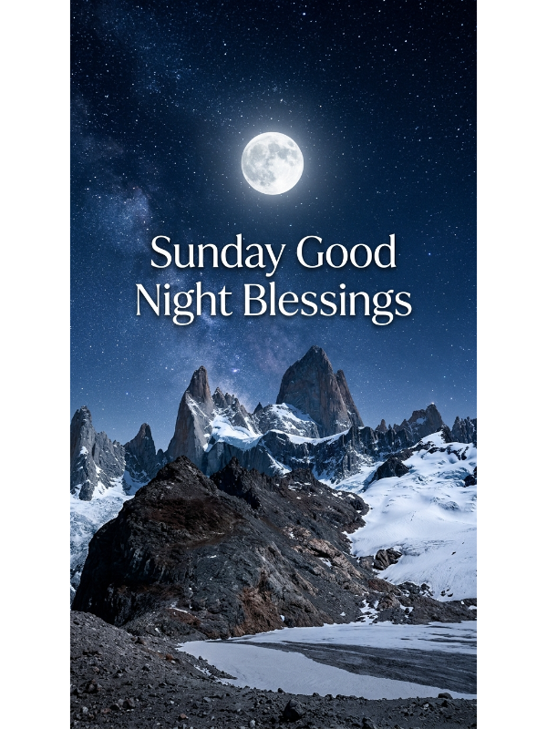 Sunday Good Night Blessings
