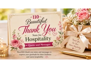 Happy Thank you note for hospitality quotes