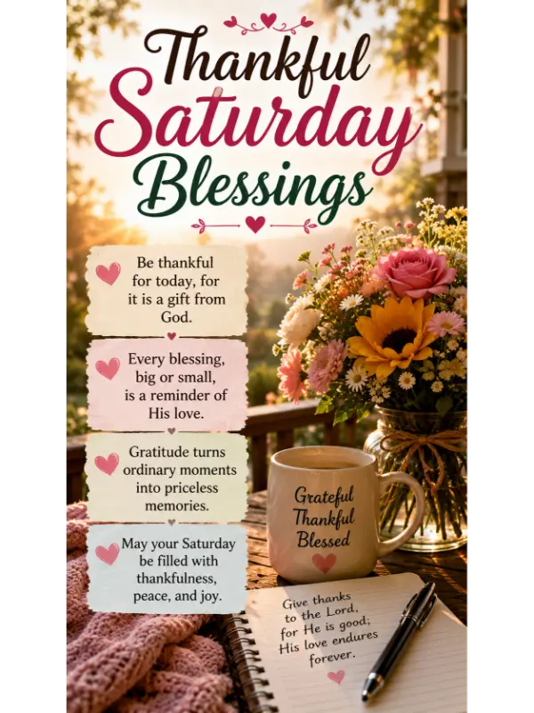 Thankful Saturday Blessings