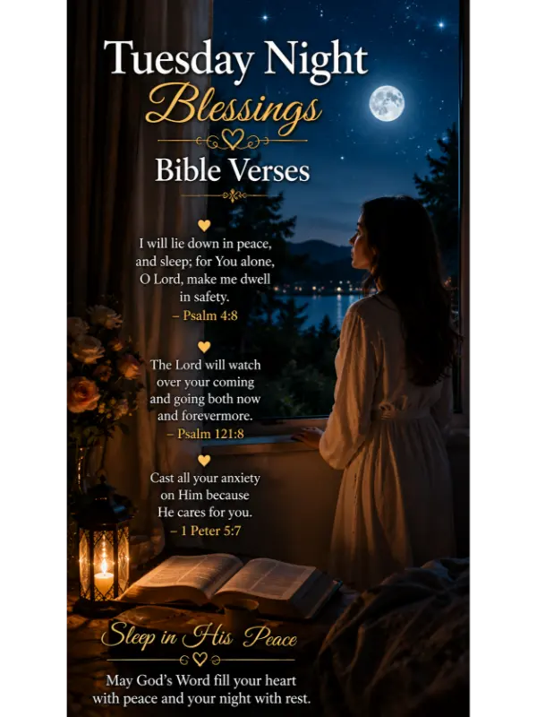 Tuesday Night Blessings Bible Verses