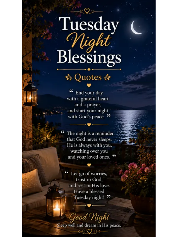 Tuesday Night Blessings Quotes