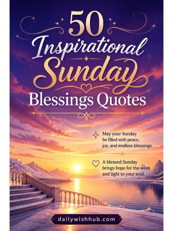 50 Inspirational Sunday Blessings Quotes