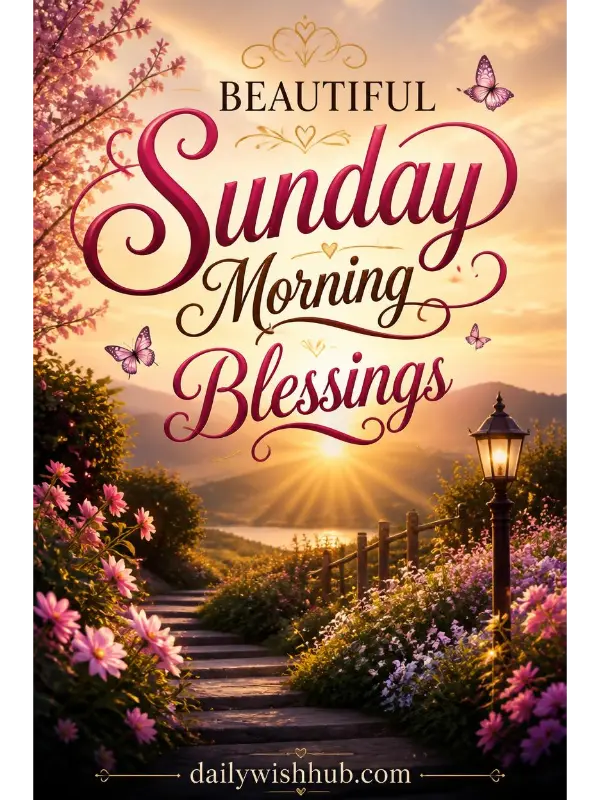 Beautiful Sunday Morning Blessings