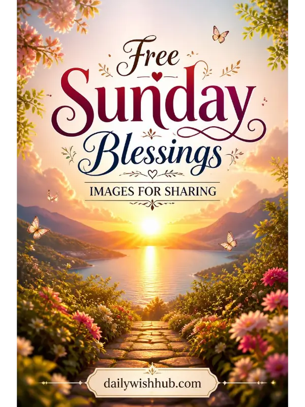 Free Sunday Blessings Images for Sharing