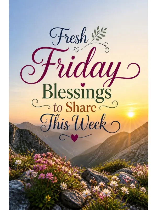 Fresh Friday Blessings to Share This Week