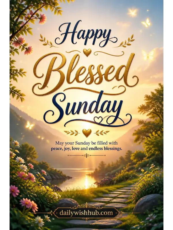 Happy and Blessed Sunday Messages