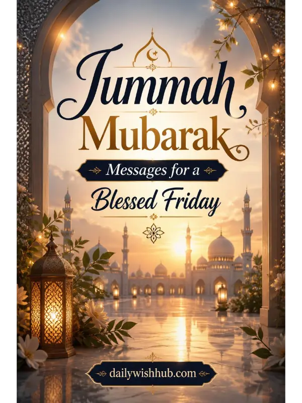 Jummah Mubarak Messages for a Blessed Friday