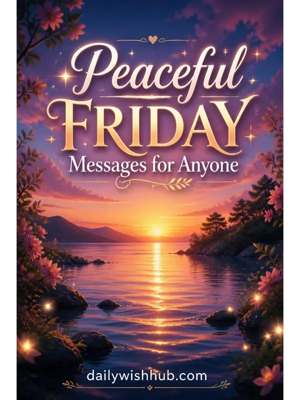 Peaceful Friday Messages for Anyone