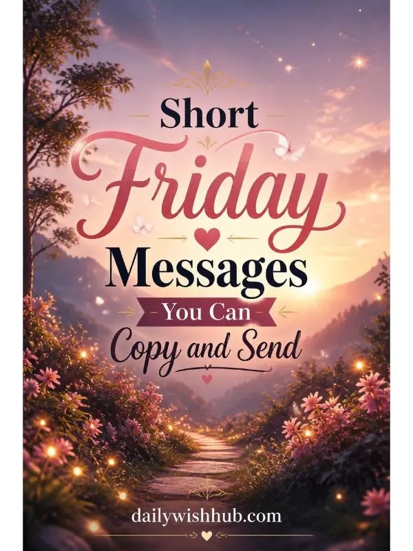 Short Friday Messages You Can Copy and Send