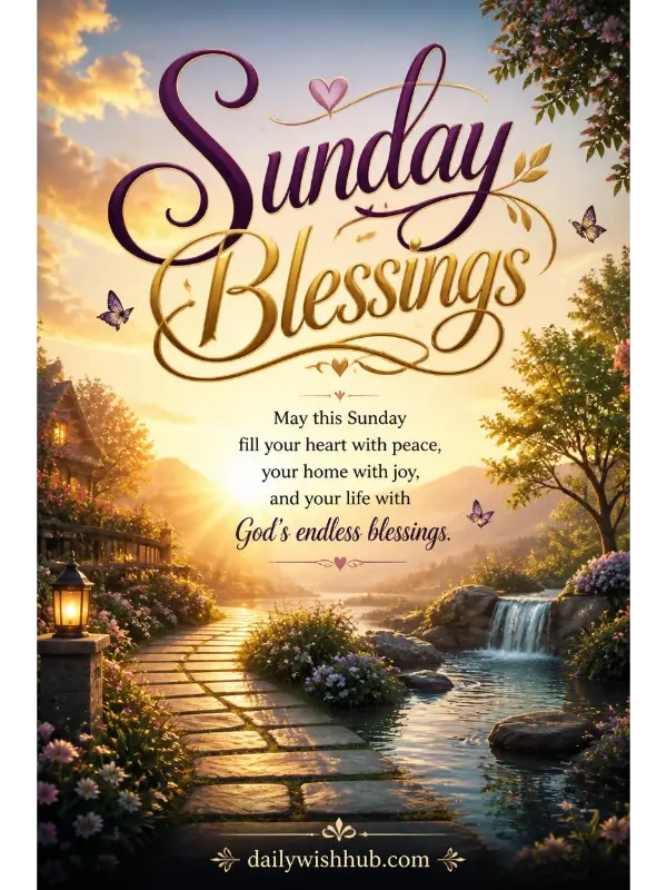 Sunday Blessings Images With Quotes