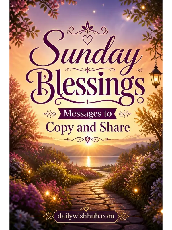 Sunday Blessings Messages to Copy and Share