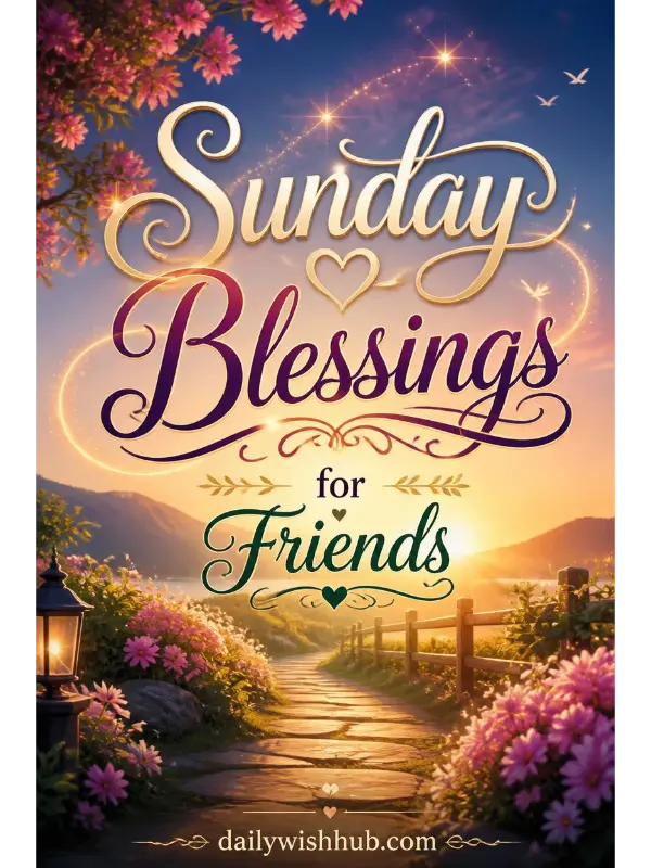 Sunday Blessings for Friends