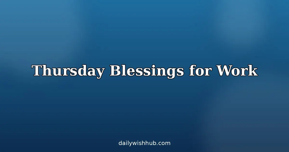 African American Thursday Blessings and Prayers