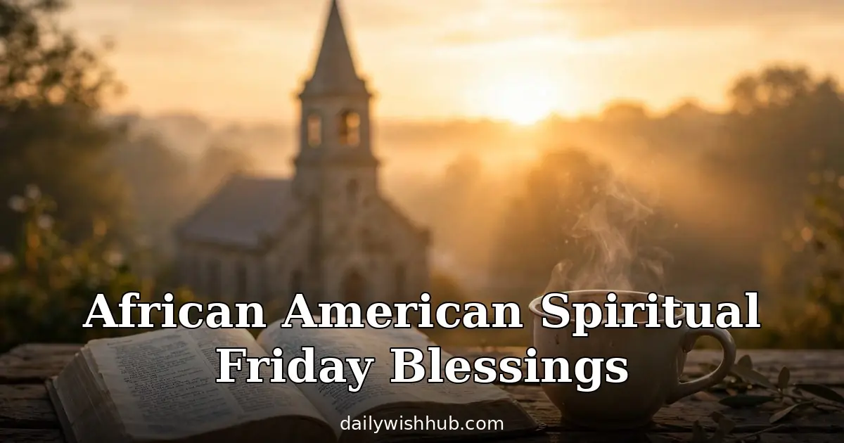 120+ African American Spiritual Friday Blessings & Prayers