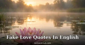 120+ Fake Love Quotes in English to Recognize False Love