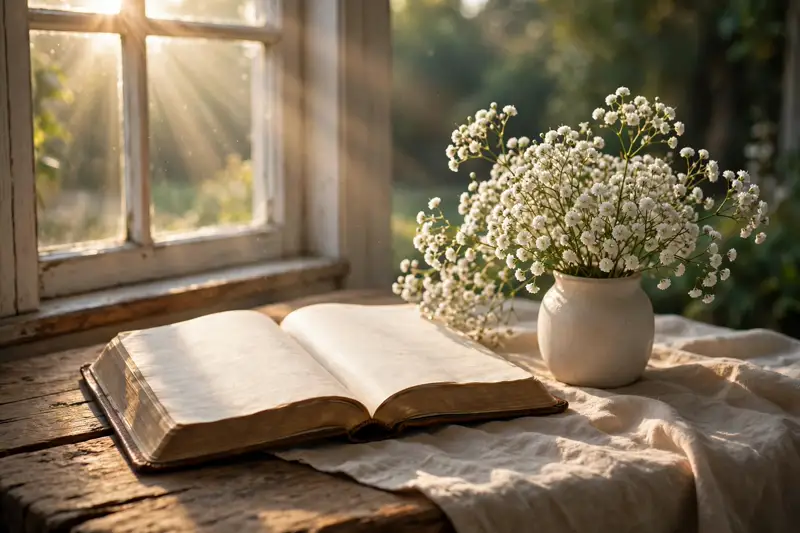 Friday blessings Bible verse in morning light
