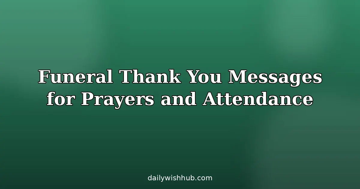 Funeral Thank You Message from Family for Flowers