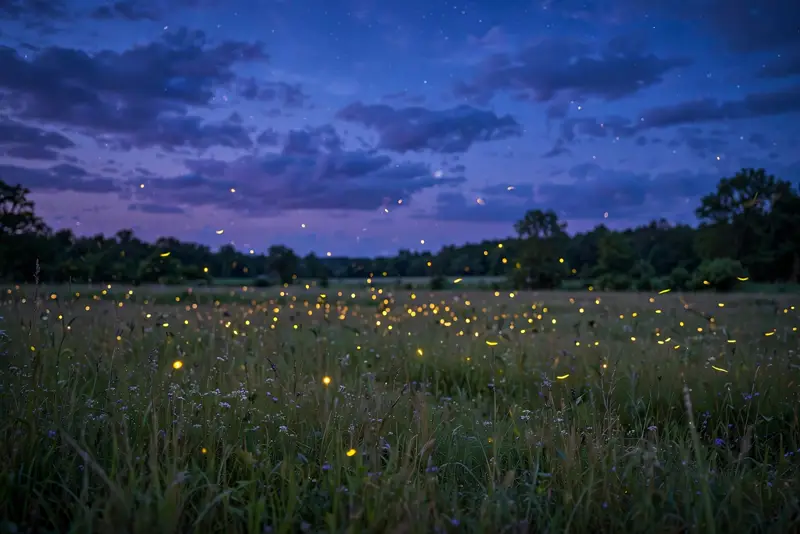Calm evening blessings image with candles