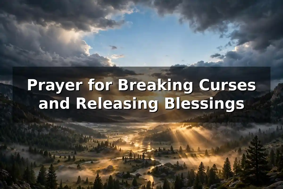 Prayer for Breaking Curses and Releasing Blessings