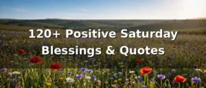 120+ Positive Saturday Blessings & Quotes