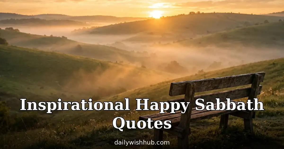 150+ Inspirational Happy Sabbath Quotes and Blessings