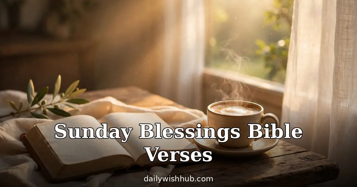 160+ Sunday Blessings with Bible Verses to Start Your Week in Faith