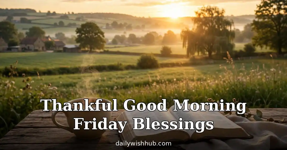 130+ Thankful Good Morning Friday Blessings to Start the Weekend